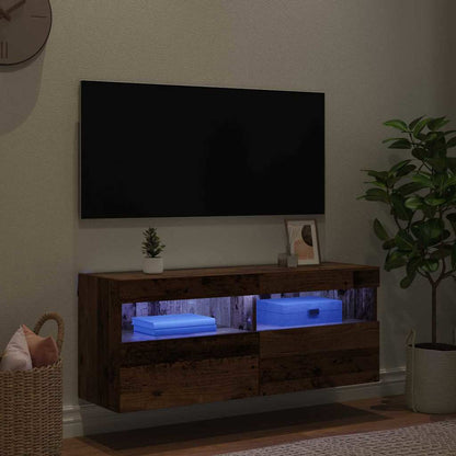 TV Wall Cabinet Old Wood 100 x 30 x 40 cm Engineered Wood