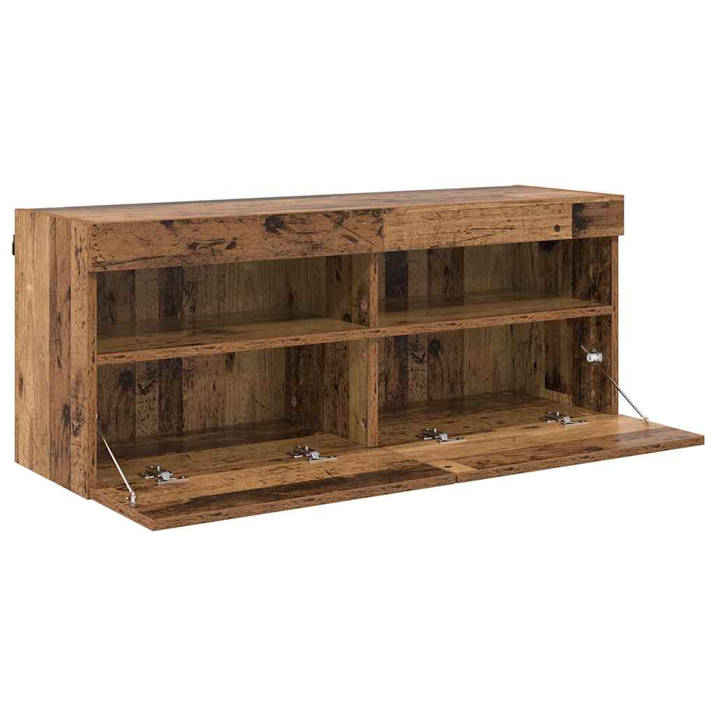 TV Wall Cabinet Old Wood 100 x 30 x 40 cm Engineered Wood