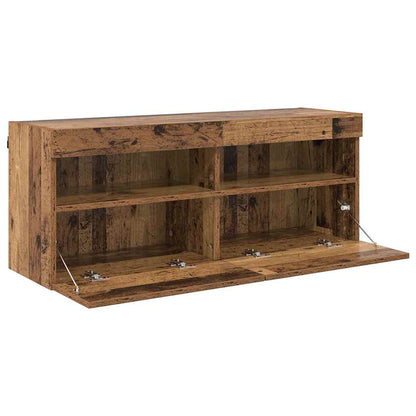 TV Wall Cabinet Old Wood 100 x 30 x 40 cm Engineered Wood