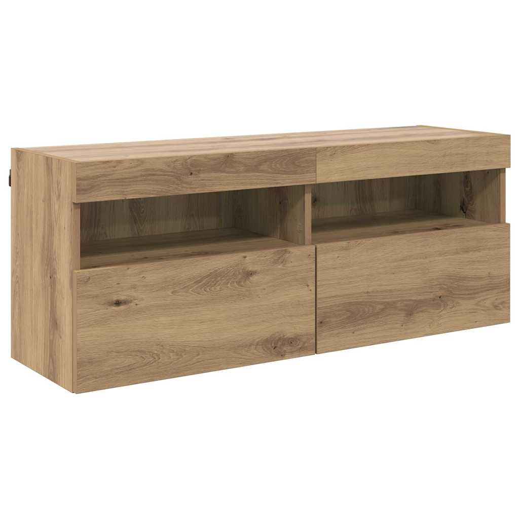 TV Wall Cabinet Artisan Oak 100 x 30 x 40 cm Engineered Wood
