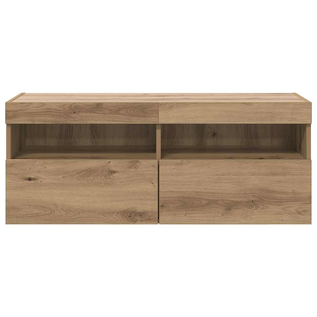 TV Wall Cabinet Artisan Oak 100 x 30 x 40 cm Engineered Wood