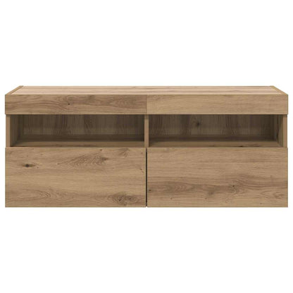 TV Wall Cabinet Artisan Oak 100 x 30 x 40 cm Engineered Wood