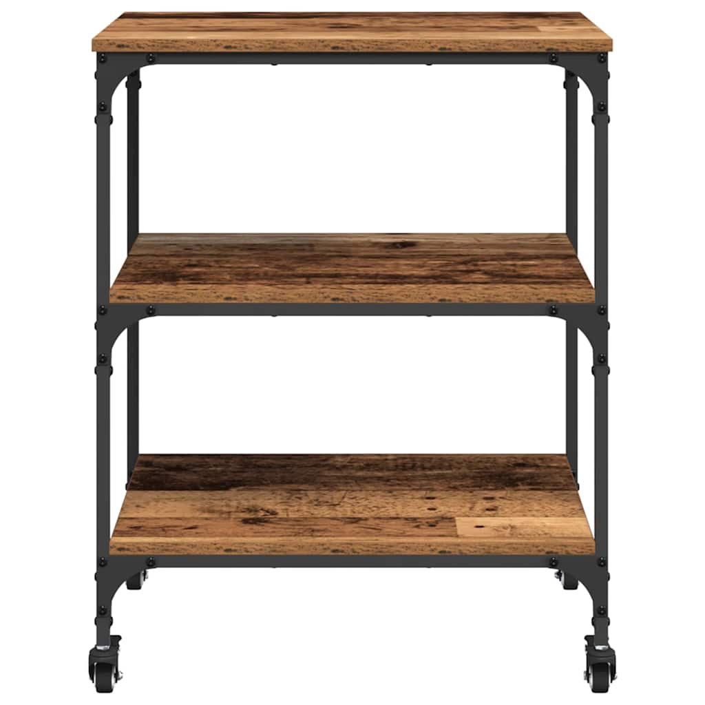Kitchen Trolley Old Wood 60 x 41 x 76 cm Engineered Wood