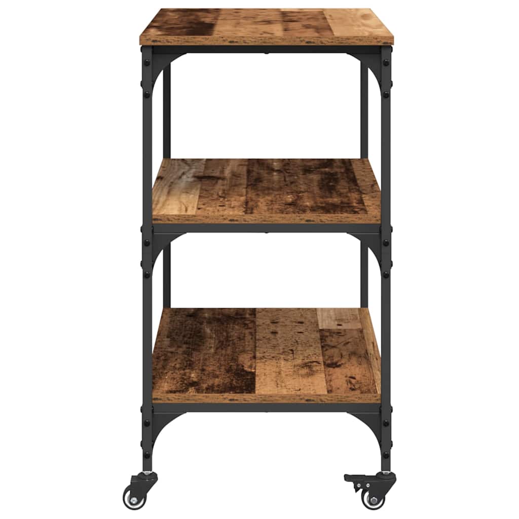Kitchen Trolley Old Wood 60 x 41 x 76 cm Engineered Wood