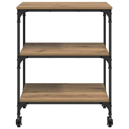 Kitchen Trolley Artisan Oak 60 x 41 x 76 cm Engineered Wood