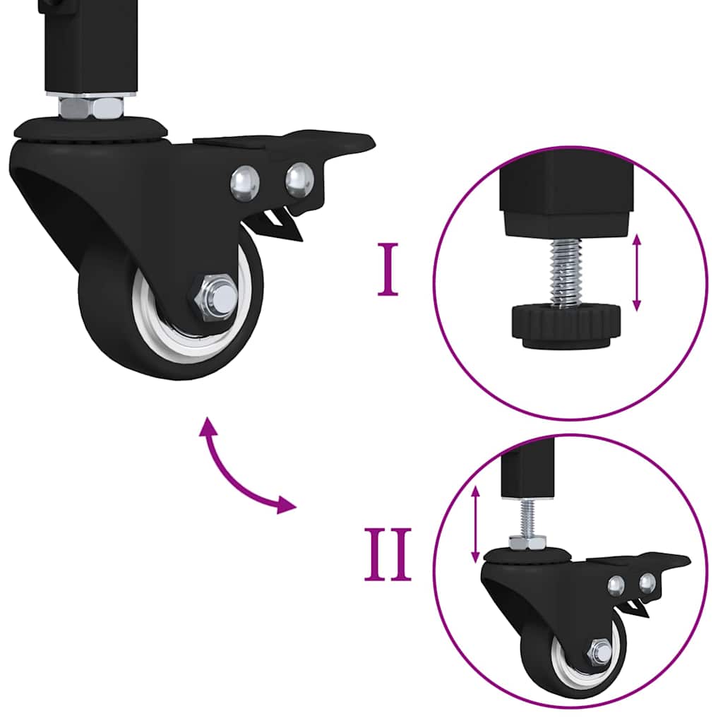 Kitchen Trolley Artisan Oak 60 x 41 x 76 cm Engineered Wood