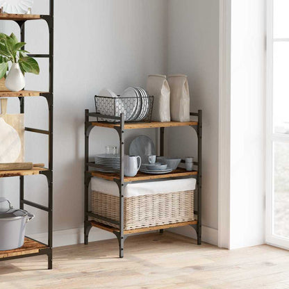 Kitchen Trolley Old Wood 50 x 35 x 75.5 cm Engineered Wood