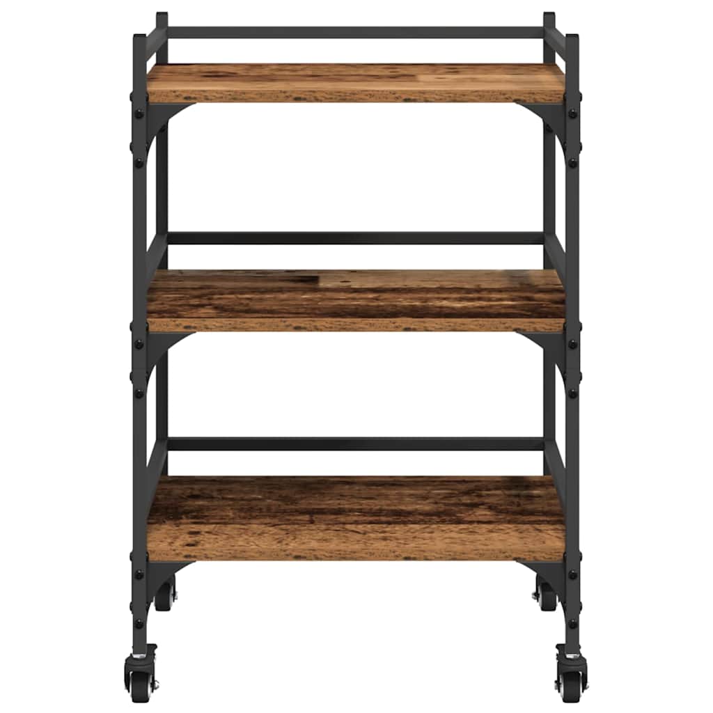 Kitchen Trolley Old Wood 50 x 35 x 75.5 cm Engineered Wood