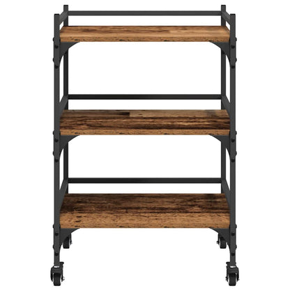 Kitchen Trolley Old Wood 50 x 35 x 75.5 cm Engineered Wood