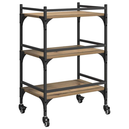 Kitchen Trolley Artisan Oak 50 x 35 x 75.5 cm Engineered Wood