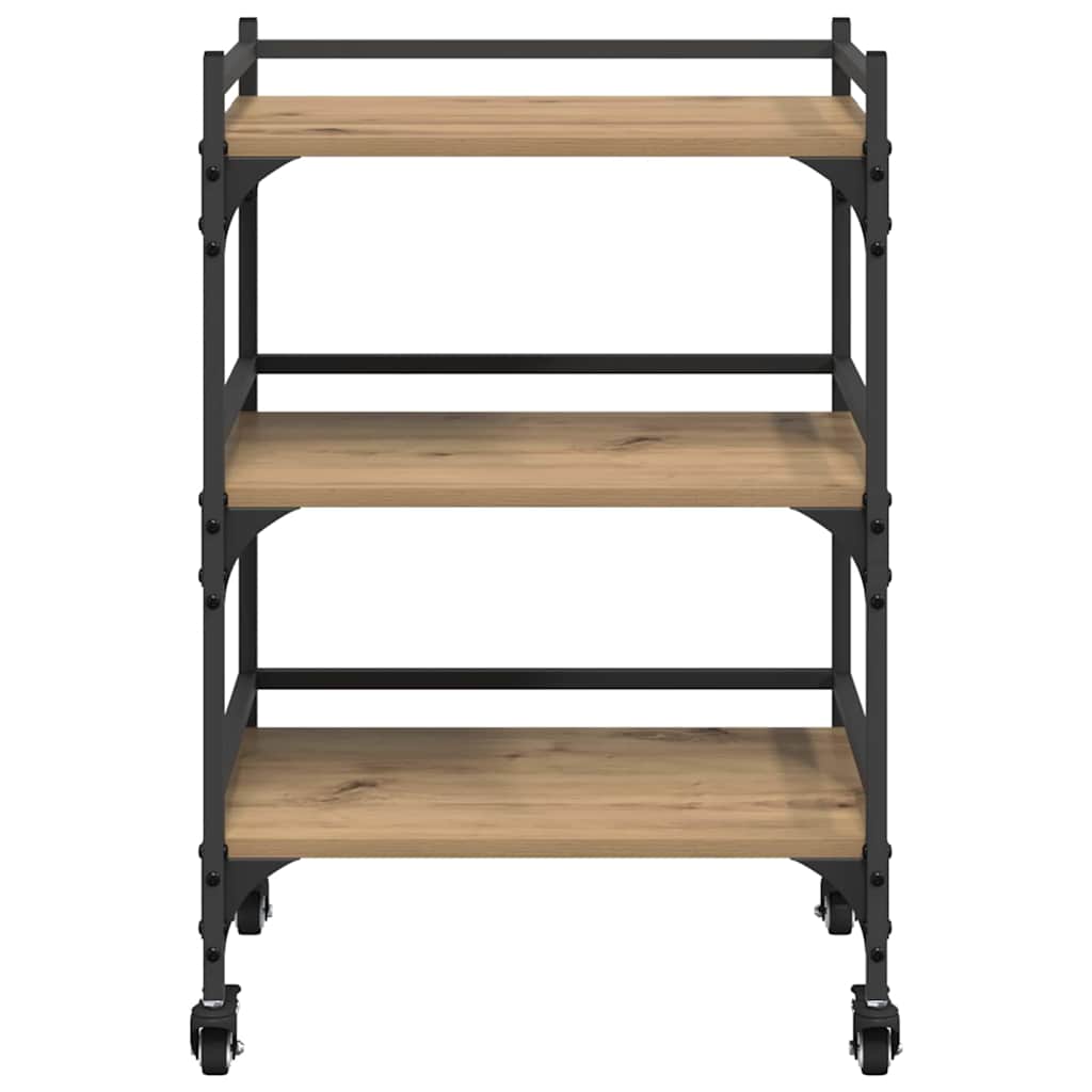 Kitchen Trolley Artisan Oak 50 x 35 x 75.5 cm Engineered Wood
