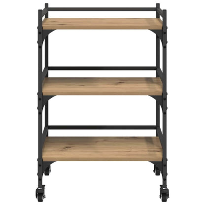 Kitchen Trolley Artisan Oak 50 x 35 x 75.5 cm Engineered Wood