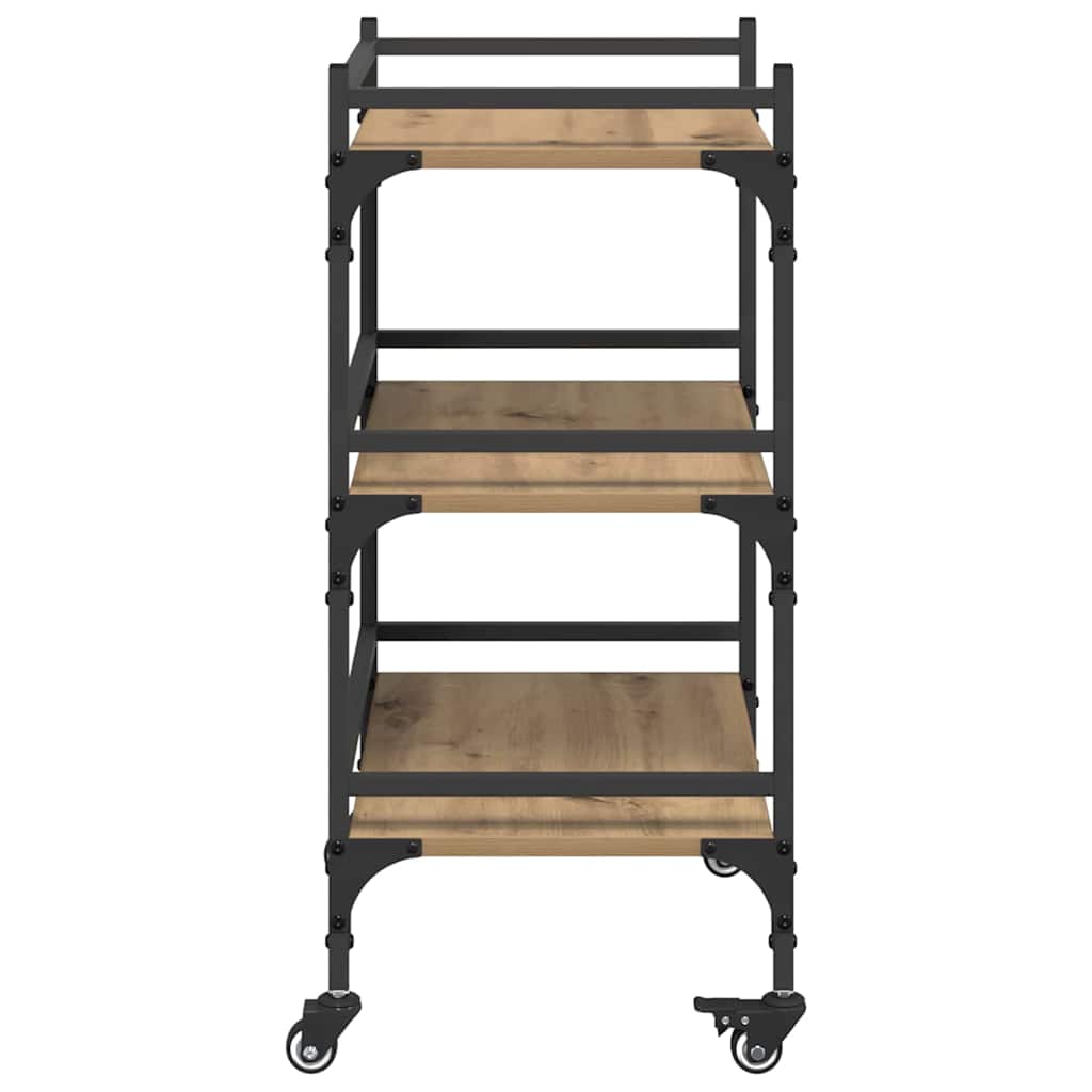 Kitchen Trolley Artisan Oak 50 x 35 x 75.5 cm Engineered Wood