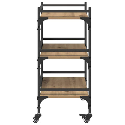 Kitchen Trolley Artisan Oak 50 x 35 x 75.5 cm Engineered Wood