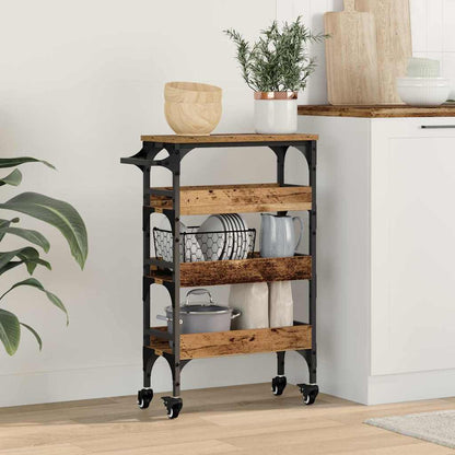 Kitchen Trolley Old Wood 53 x 20 x 76 cm Engineered Wood