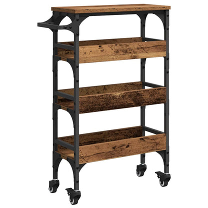 Kitchen Trolley Old Wood 53 x 20 x 76 cm Engineered Wood