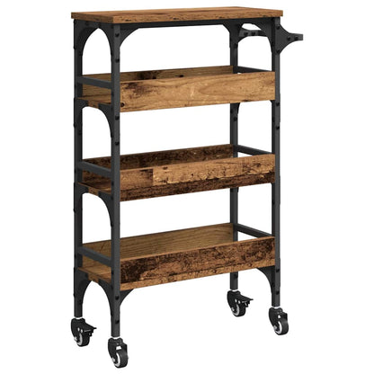 Kitchen Trolley Old Wood 53 x 20 x 76 cm Engineered Wood