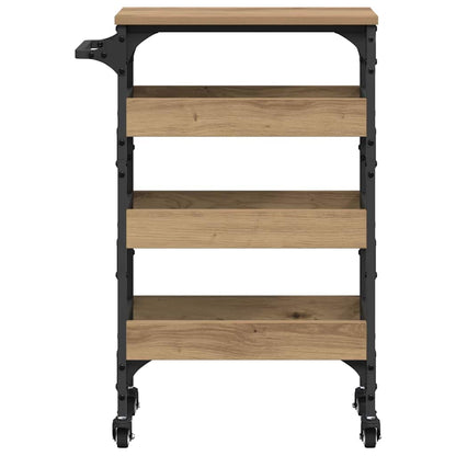 Kitchen Trolley Artisan Oak 53 x 20 x 76 cm Engineered Wood