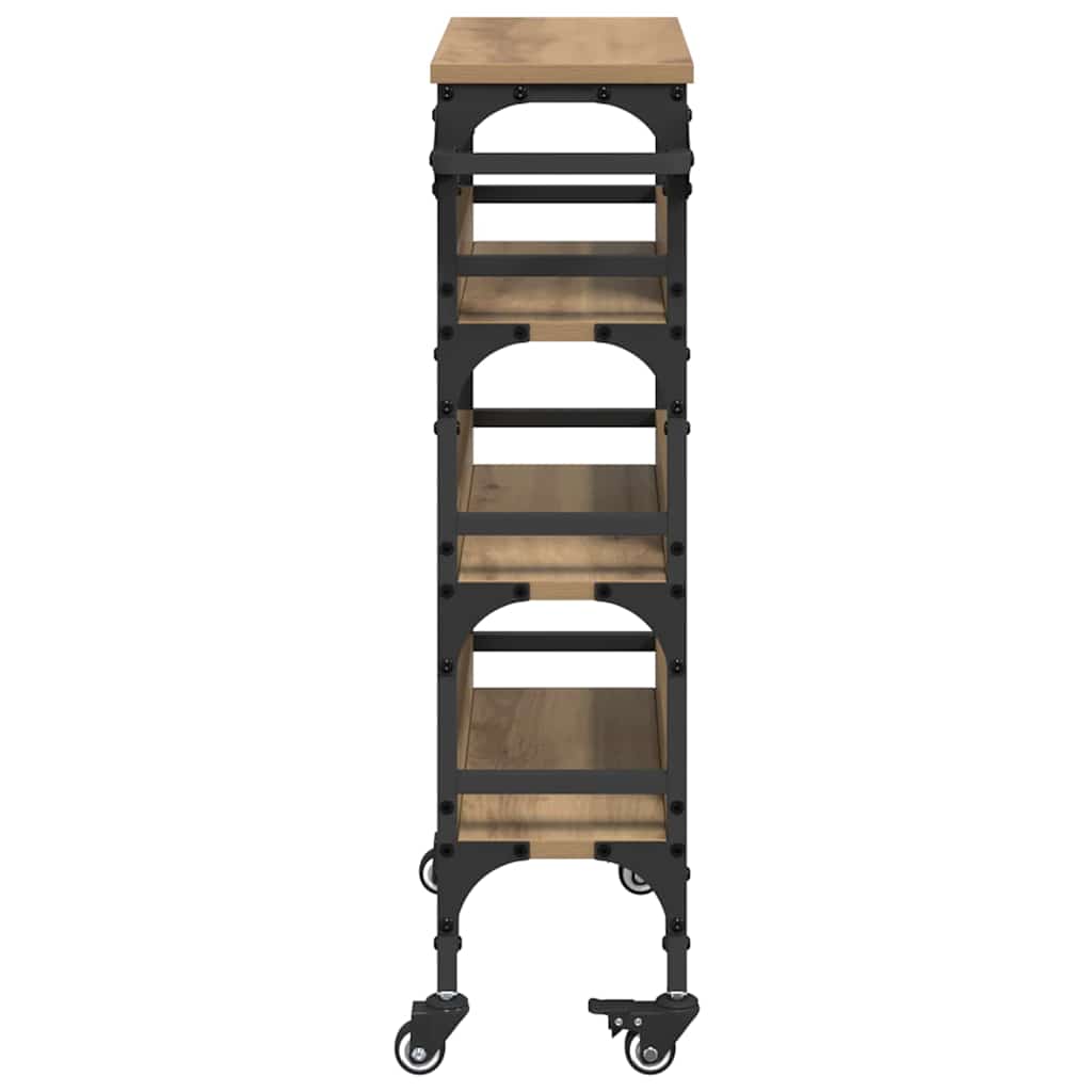 Kitchen Trolley Artisan Oak 53 x 20 x 76 cm Engineered Wood