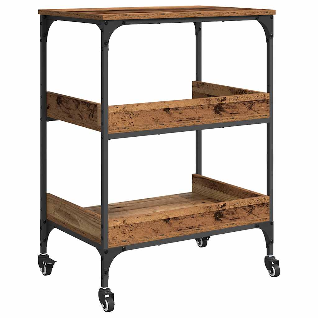 Kitchen Trolley Old Wood 60 x 41 x 80.5 cm Engineered Wood