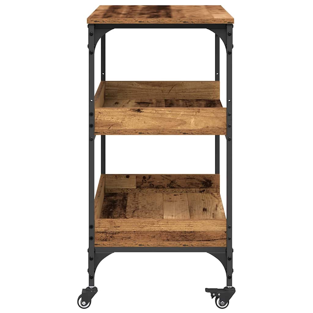 Kitchen Trolley Old Wood 60 x 41 x 80.5 cm Engineered Wood