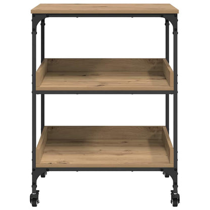 Kitchen Trolley Artisan Oak 60 x 41 x 80.5 cm Engineered Wood