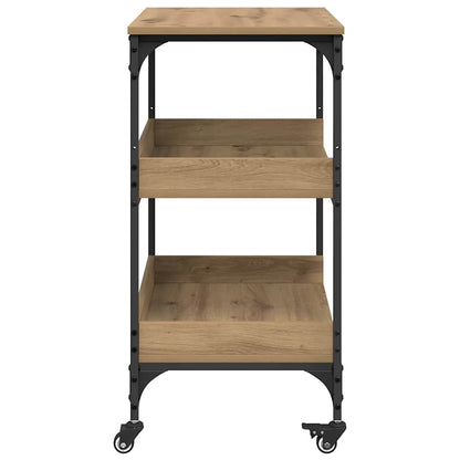 Kitchen Trolley Artisan Oak 60 x 41 x 80.5 cm Engineered Wood