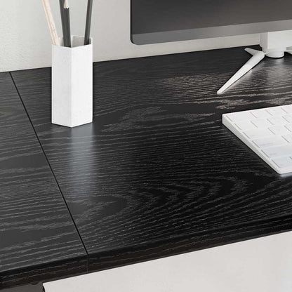 Desk Black Oak 120 x 50 x 75 cm Engineered Wood