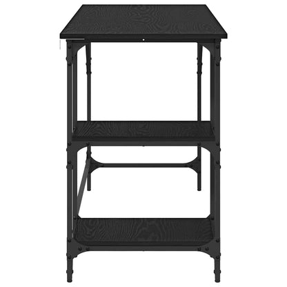 Desk Black Oak 120 x 50 x 75 cm Engineered Wood