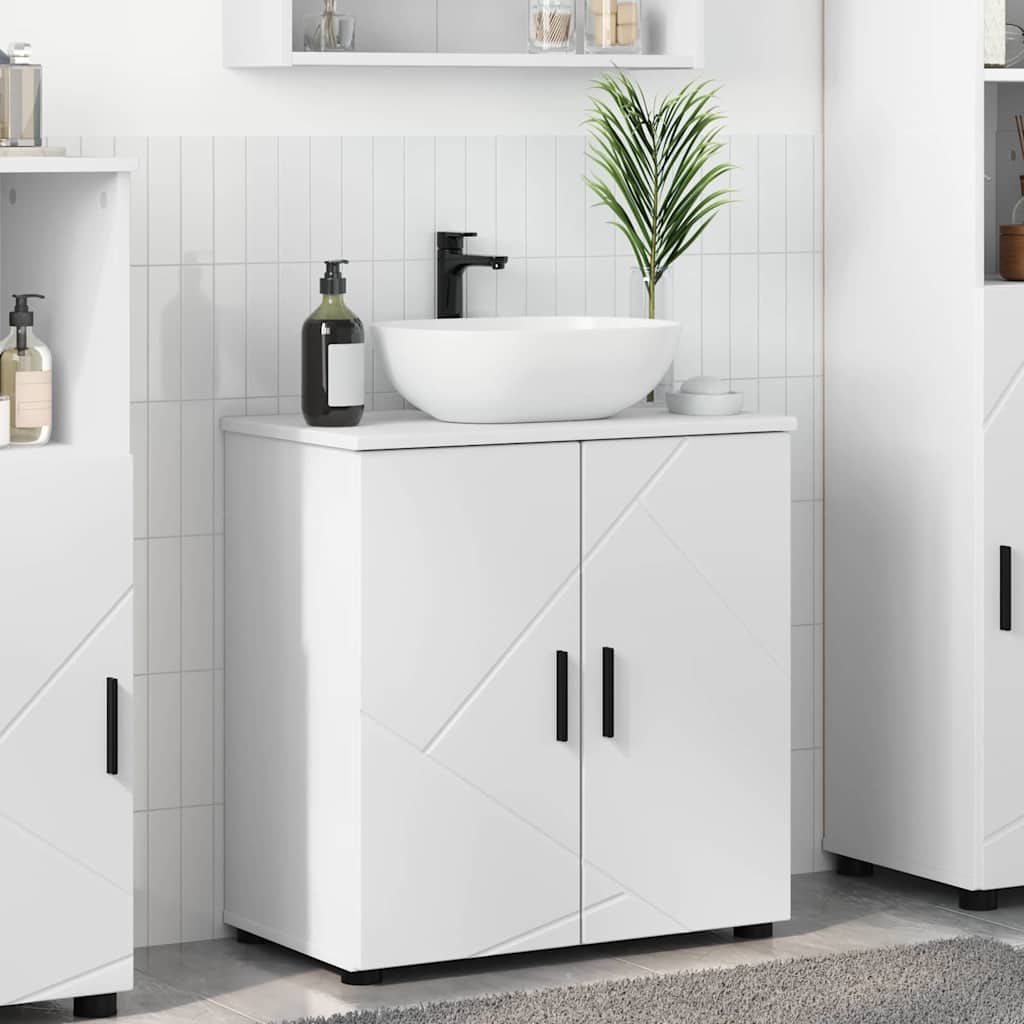Bathroom Cabinet White 61 x 35 x 64 cm Engineered wood & Metal
