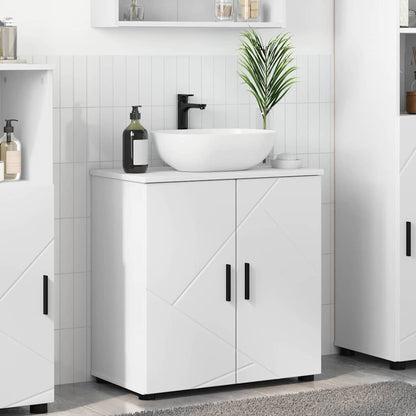 Bathroom Cabinet White 61 x 35 x 64 cm Engineered wood & Metal