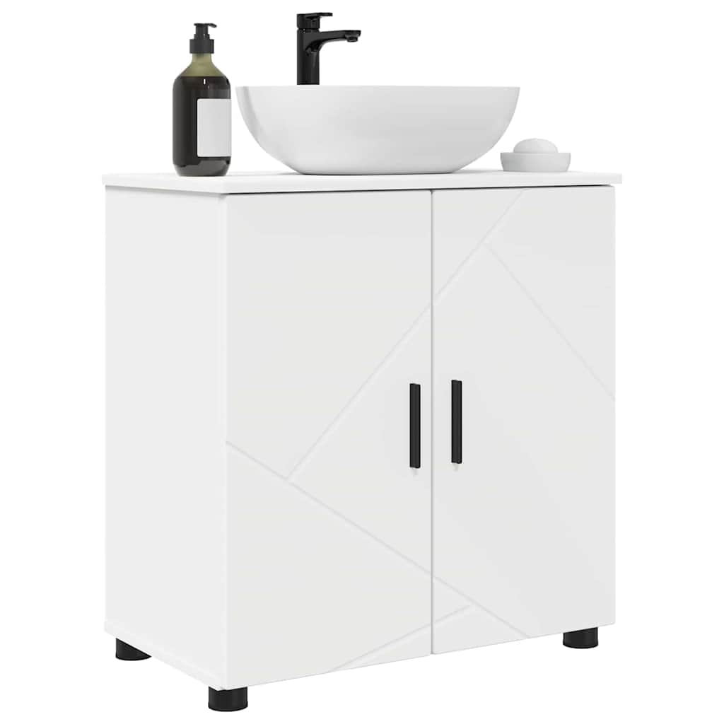 Bathroom Cabinet White 61 x 35 x 64 cm Engineered wood & Metal