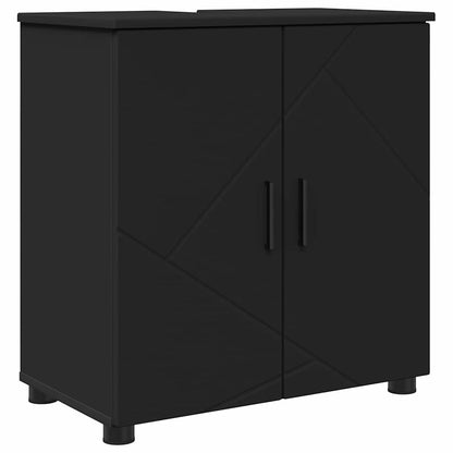 Bathroom Cabinet Black 61 x 35 x 64 cm Engineered wood & Metal