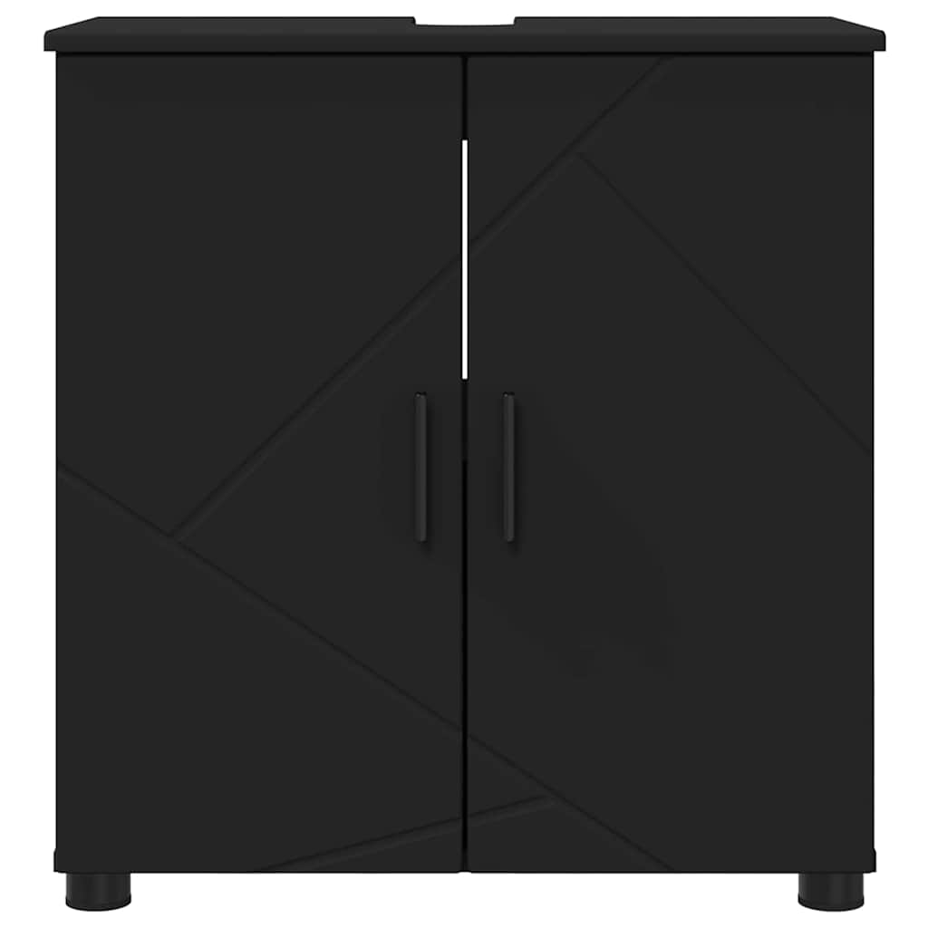 Bathroom Cabinet Black 61 x 35 x 64 cm Engineered wood & Metal