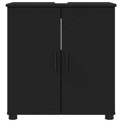 Bathroom Cabinet Black 61 x 35 x 64 cm Engineered wood & Metal