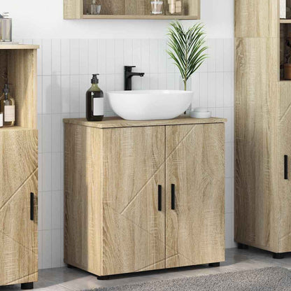 Bathroom Cabinet with Storage Sonoma Oak 61 x 35 x 64 cm