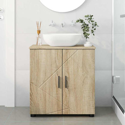 Bathroom Cabinet with Storage Sonoma Oak 61 x 35 x 64 cm