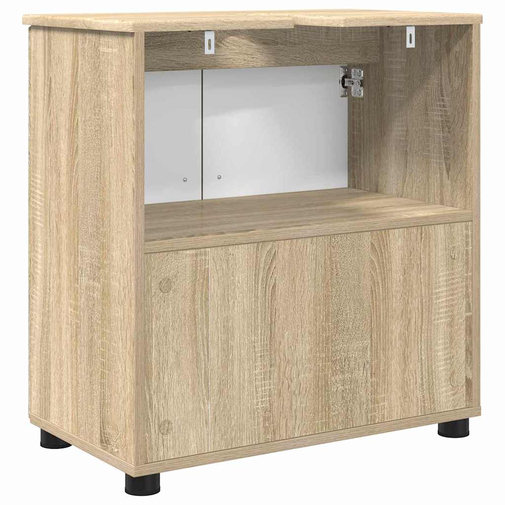 Bathroom Cabinet with Storage Sonoma Oak 61 x 35 x 64 cm