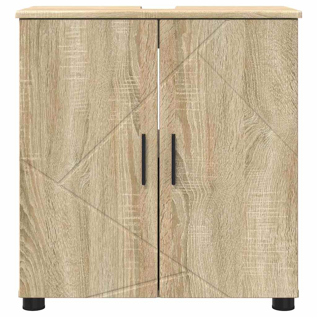 Bathroom Cabinet with Storage Sonoma Oak 61 x 35 x 64 cm