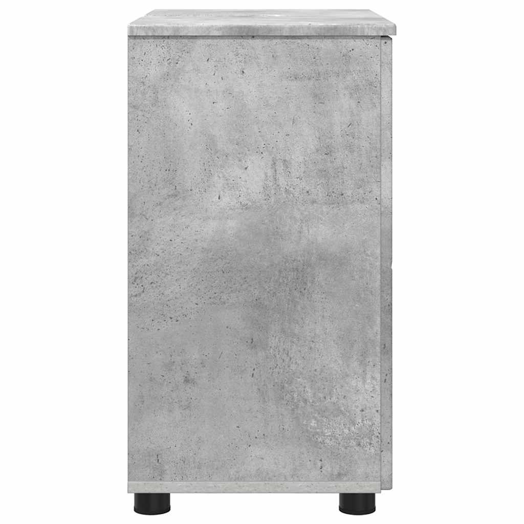 Bathroom Cabinet with Storage Concrete Grey 61 x 35 x 64 cm
