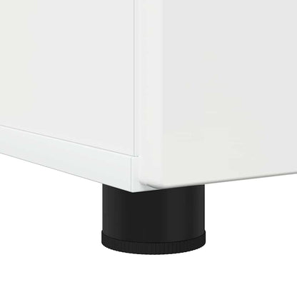 Bathroom Cabinet with Storage High Gloss White 61 x 35 x 64 cm