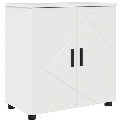 Bathroom Cabinet with Storage High Gloss White 61 x 35 x 64 cm
