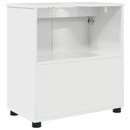 Bathroom Cabinet with Storage High Gloss White 61 x 35 x 64 cm