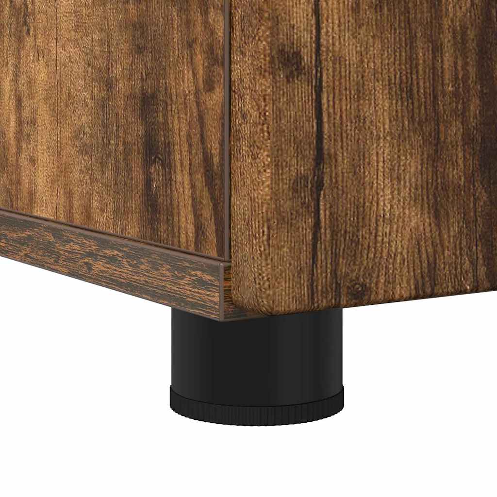 Bathroom Cabinet with Storage Smoked Oak 61 x 35 x 64 cm