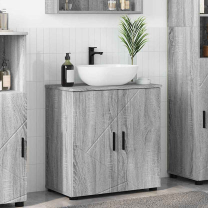 Bathroom Cabinet with Storage Grey Sonoma 61 x 35 x 64 cm
