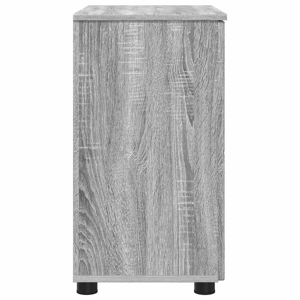 Bathroom Cabinet with Storage Grey Sonoma 61 x 35 x 64 cm