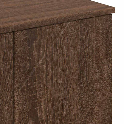 Bathroom Cabinet with Storage Brown Oak 61 x 35 x 64 cm