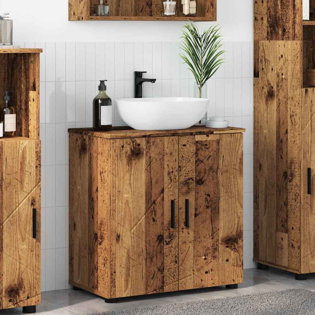 Bathroom Cabinet with Storage Old Wood 61 x 35 x 64 cm