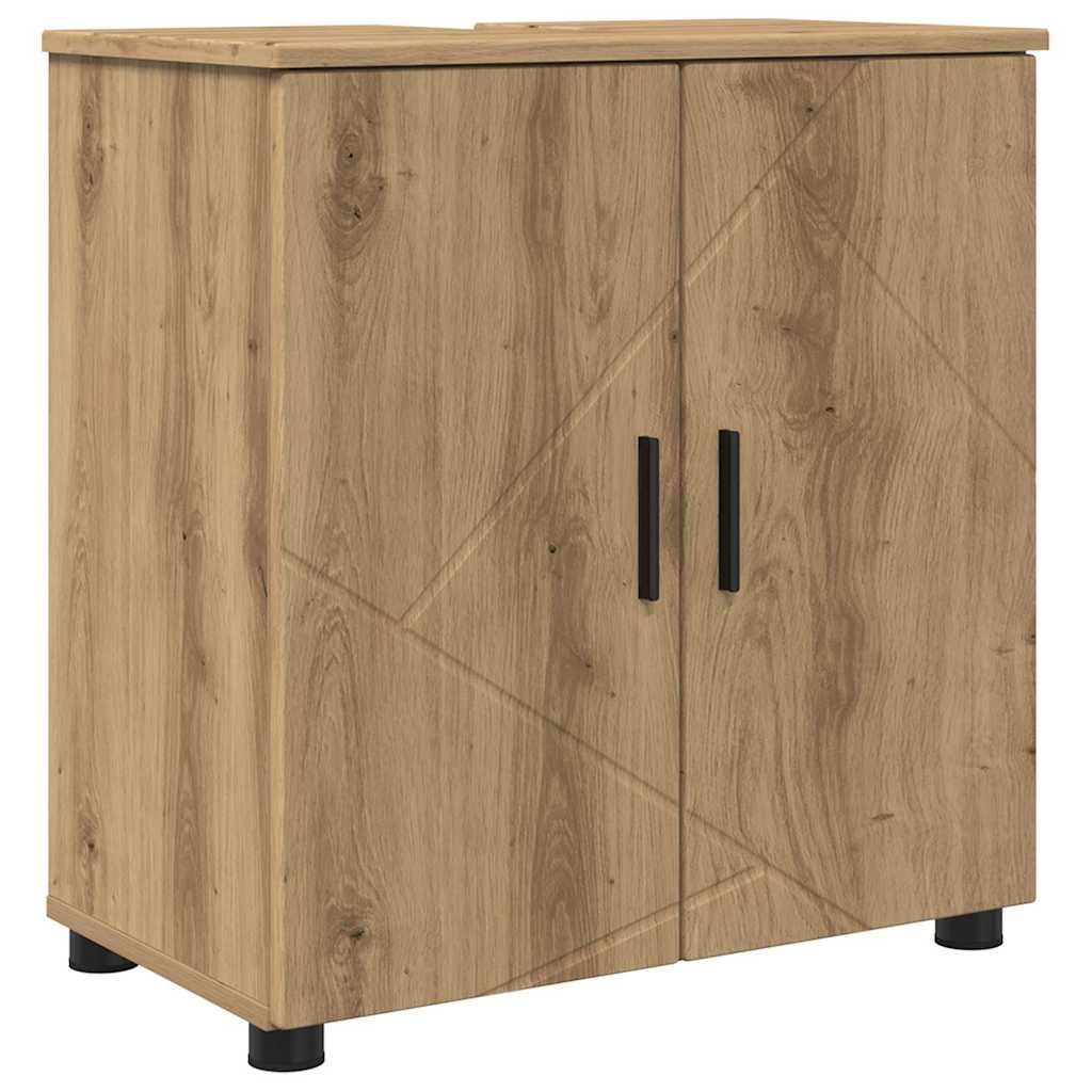 Bathroom Cabinet with Storage Artisan Oak 61 x 35 x 64 cm