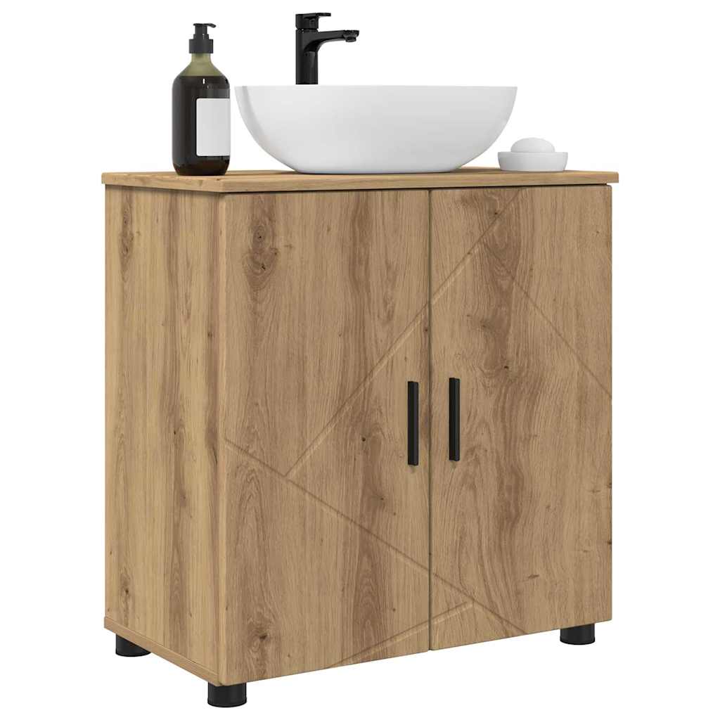 Bathroom Cabinet with Storage Artisan Oak 61 x 35 x 64 cm